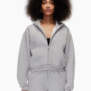 Aritzia Cozy Fleece Boyfriend Boxy Zip Hoodie